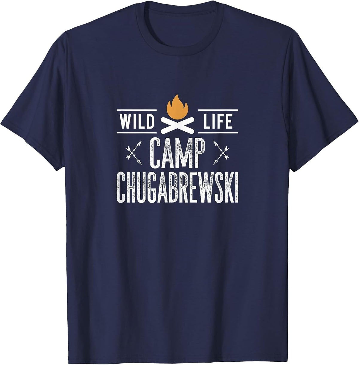 Camp Chugabrewski - Vintage Style - T-Shirt - Navy Blue
