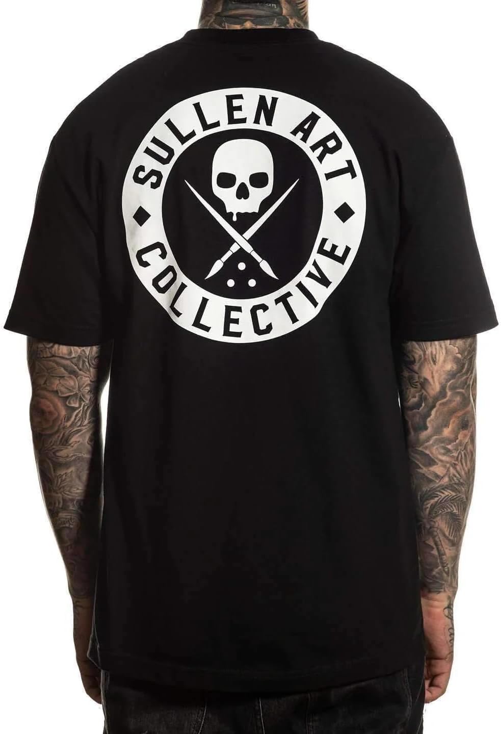 Sullen The Classic Badge of Honor Tattoo Lifestyle Graphic Standard Short Sleeve Tee - Black\/White