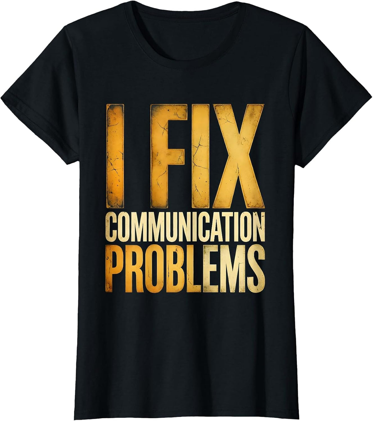 I Fix Communication Problems SLP Design T-Shirt - Black