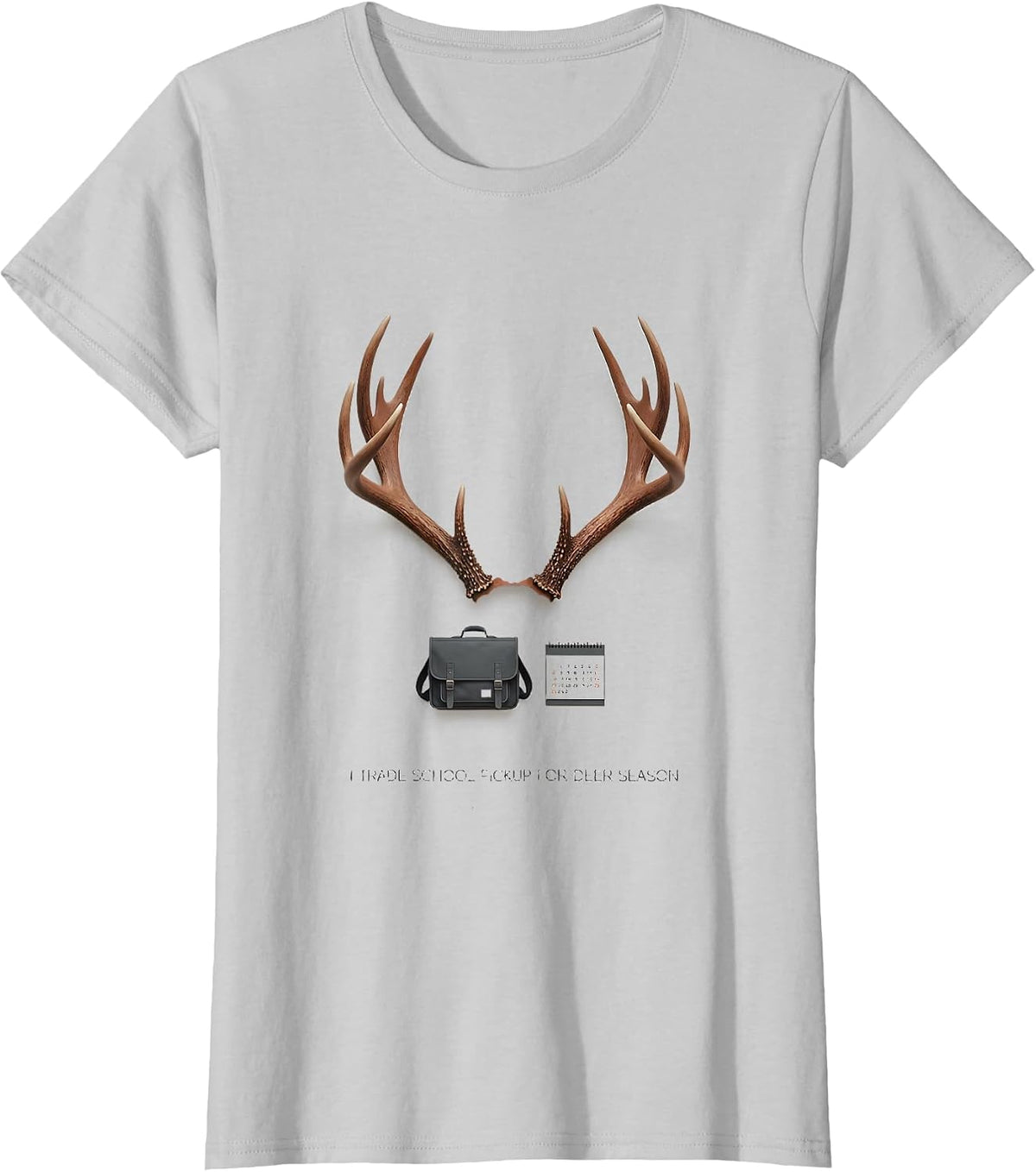 I Trade School Pickup For Deer Season Funny Hunter Dad Gift T-Shirt - Silver Grey