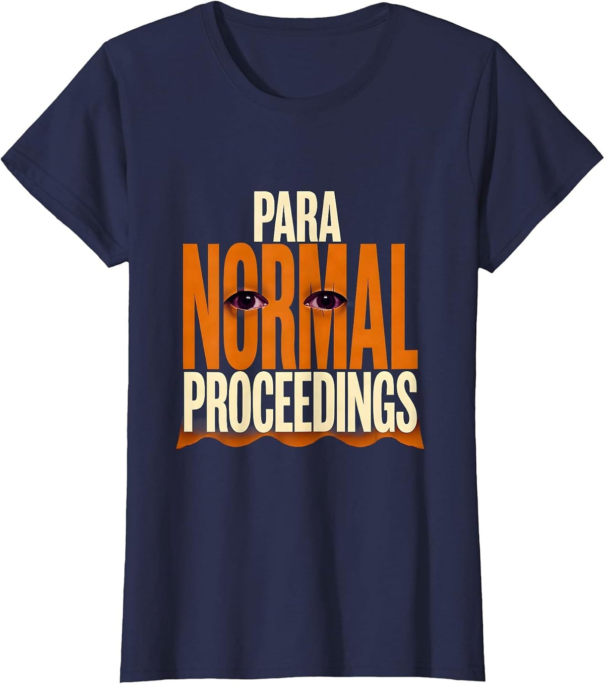 Women's Para Normal Proceedings Ghost Para Teacher Aide Halloween T-Shirt - Navy Blue