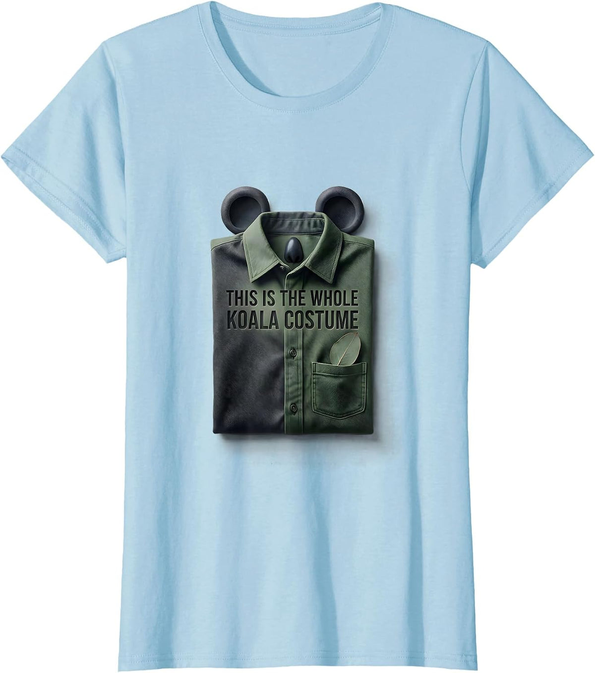 This Is The Whole Koala Costume Funny Koala Lover Novelty T-Shirt - Baby Blue