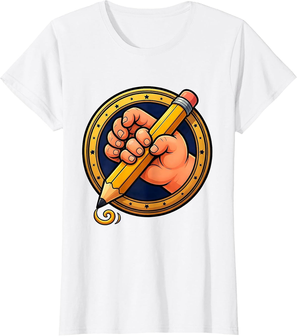 Women's Paraprofessional Teacher's Aide Guiding Student Art T-Shirt - White