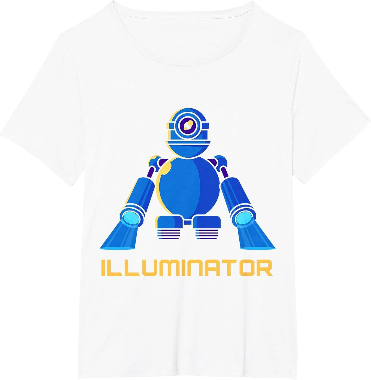 Moving Light Illuminator Lighting Technician Illuminator T-Shirt - White
