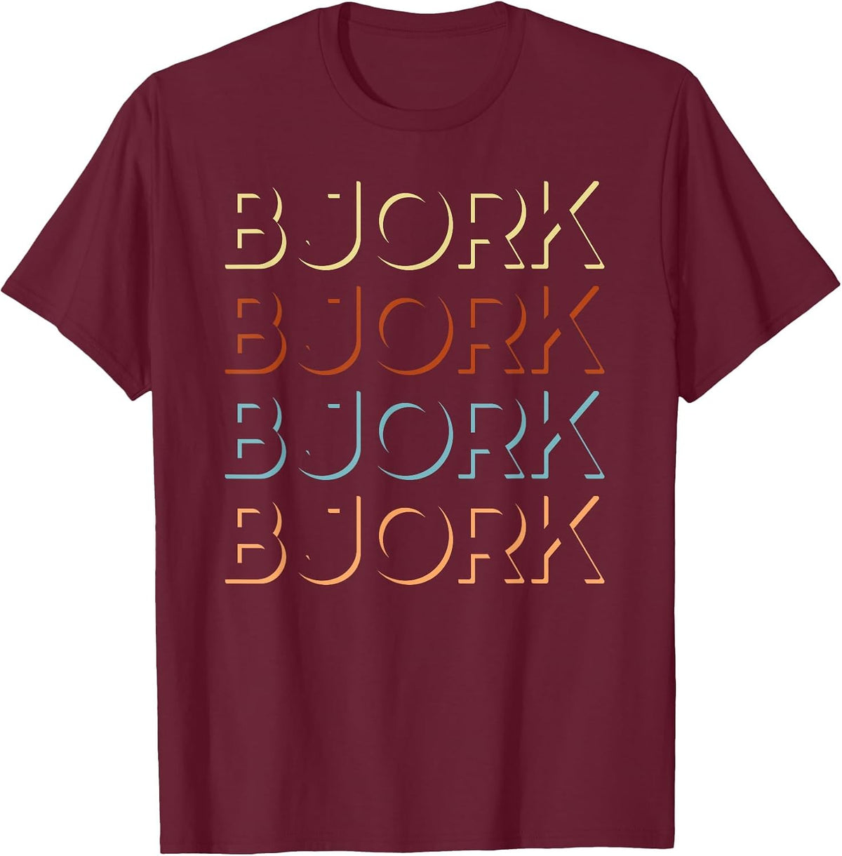 Bjork My Personalized Tee T-Shirt T-Shirt - Burgundy
