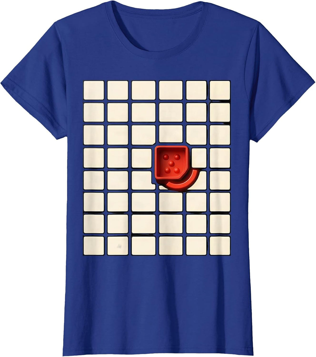 Women's Communication Board Tactile Dots AAC Therapy Room T-Shirt - Royal Blue