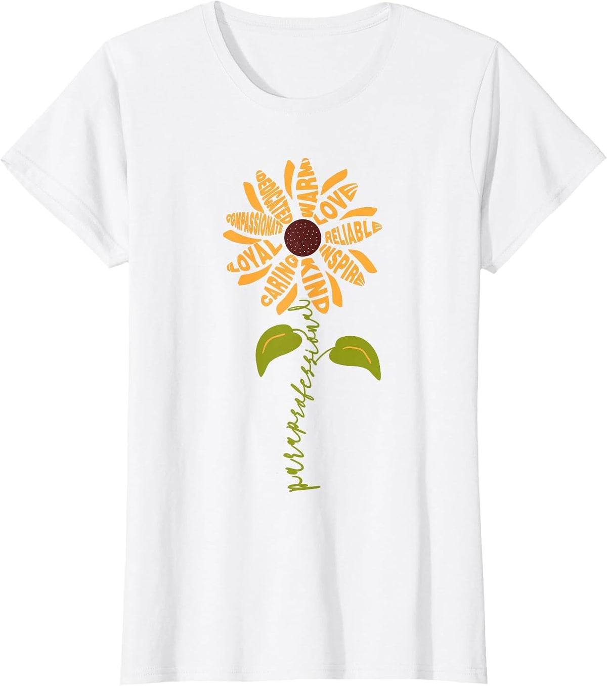 Paraprofessional para Sunflower Teacher Back to School T-Shirt - White