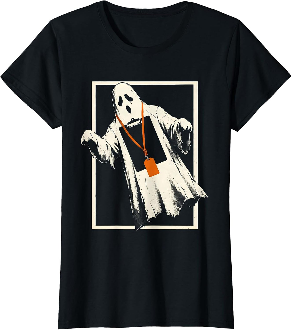 Enlarged Ghost Sheet Para Normal Activities SpEd Teacher T-Shirt - Black