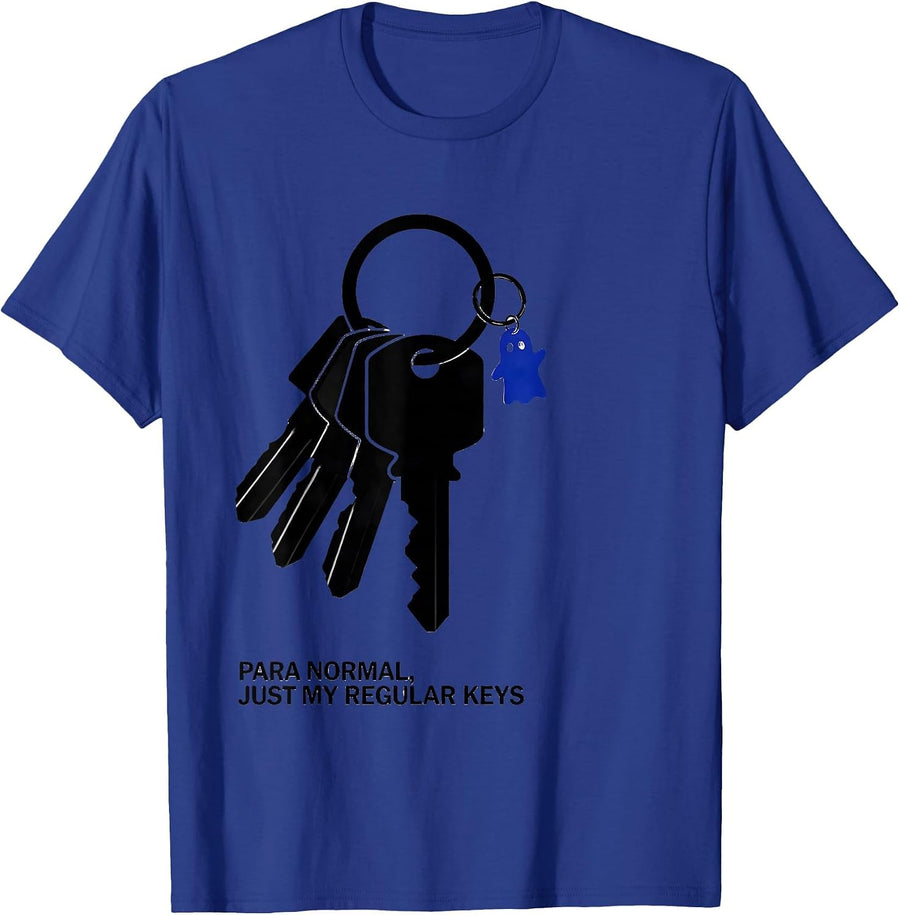 Para Normal Just My Regular Keys Ghost Para Teacher Aide T-Shirt - Royal Blue