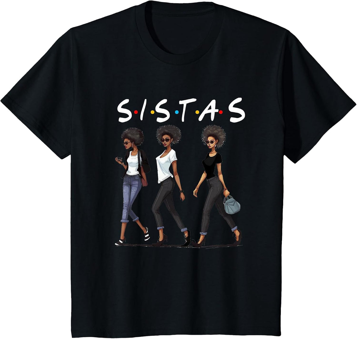 African American Shirts for Women Pride Black Girl Magic T-Shirt - Black