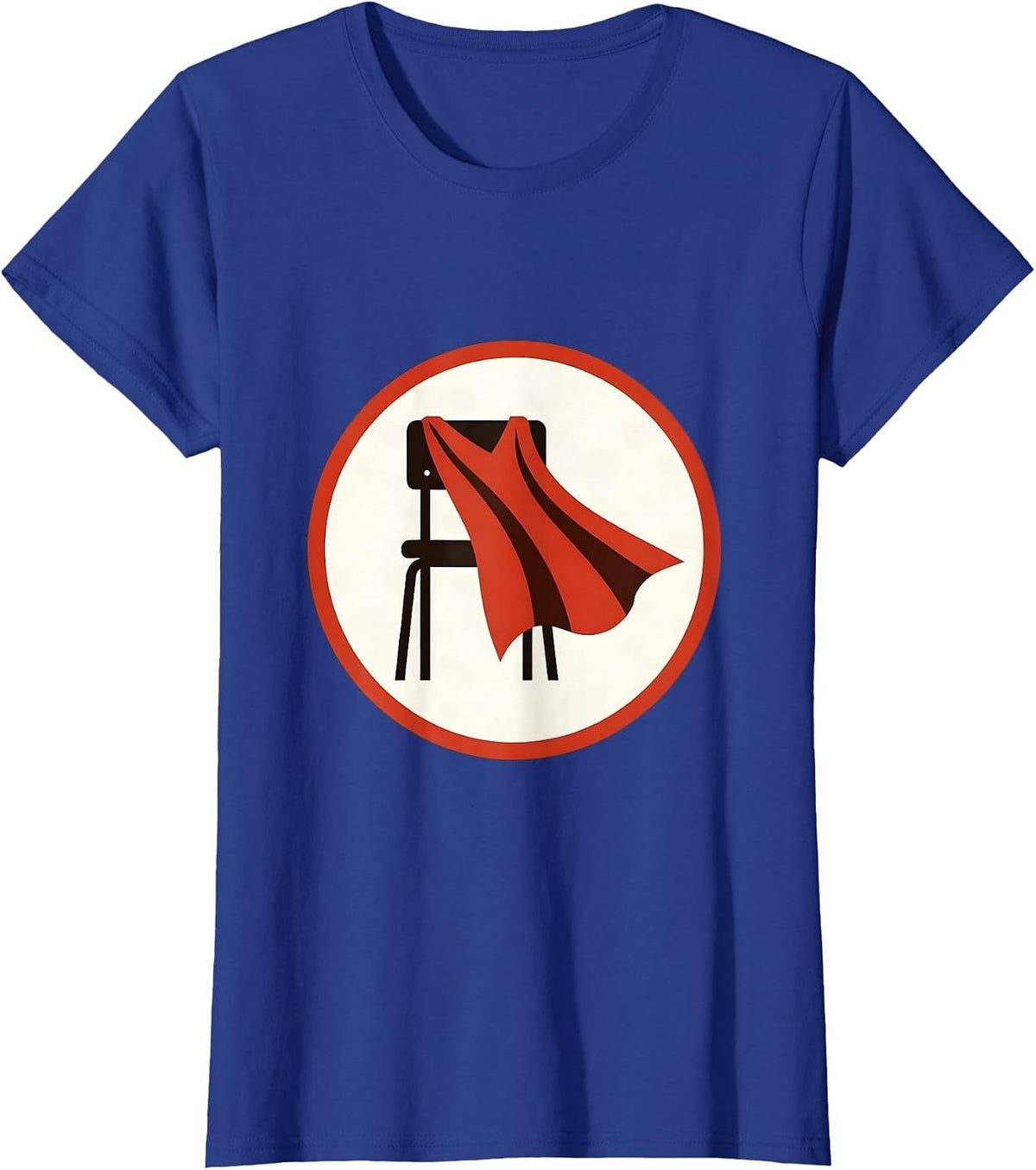Women's Sped Teacher Superhero Cape Classroom Chair T-Shirt - Royal Blue