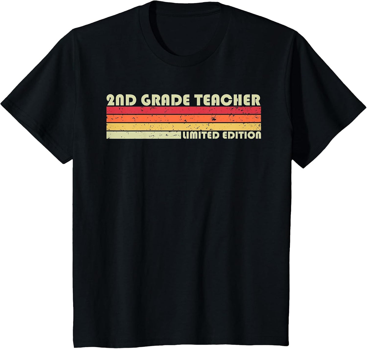 2ND Grade Teacher Funny Job Title Profession Birthday Worker T-Shirt - Black