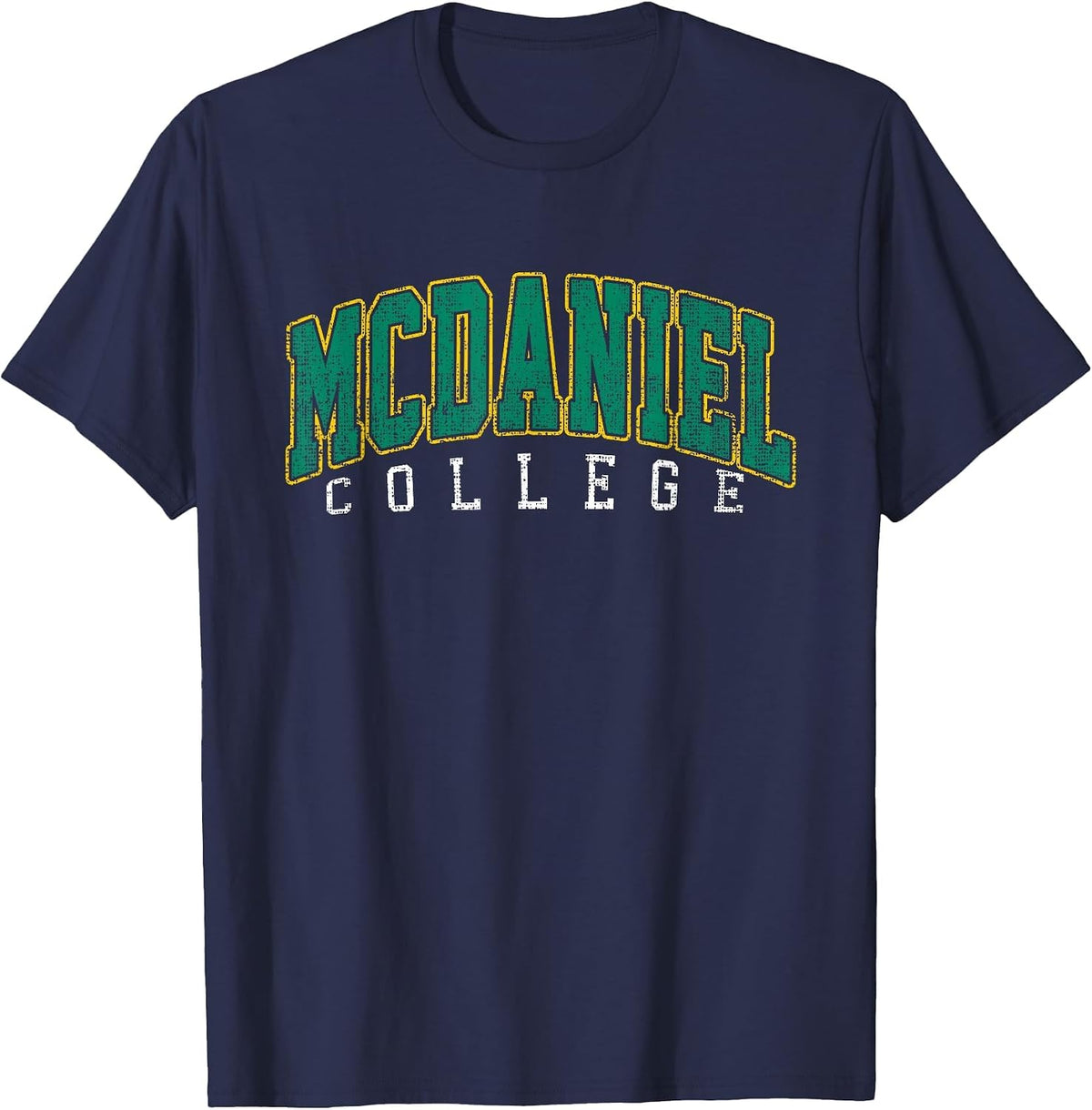 McDaniel Institute of Technology Arch Vintage for Men Women T-Shirt - Navy Blue
