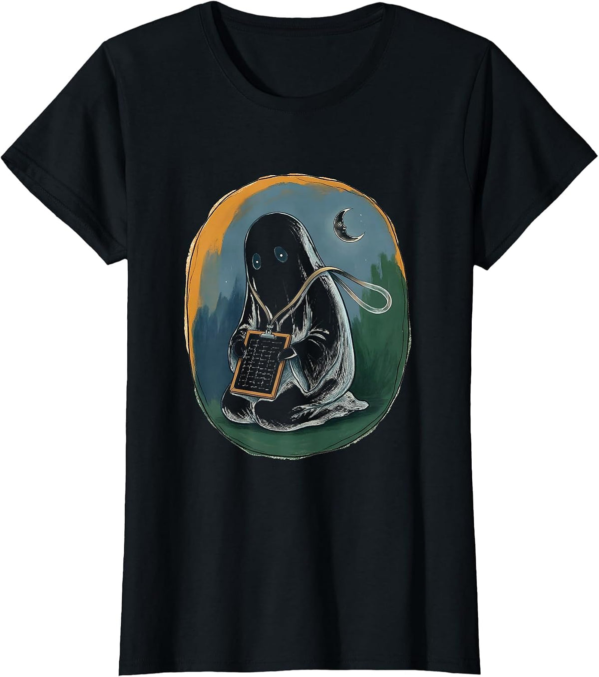 Ghost Para Normal Activities SPED Teacher Paraprofessional T-Shirt - Black