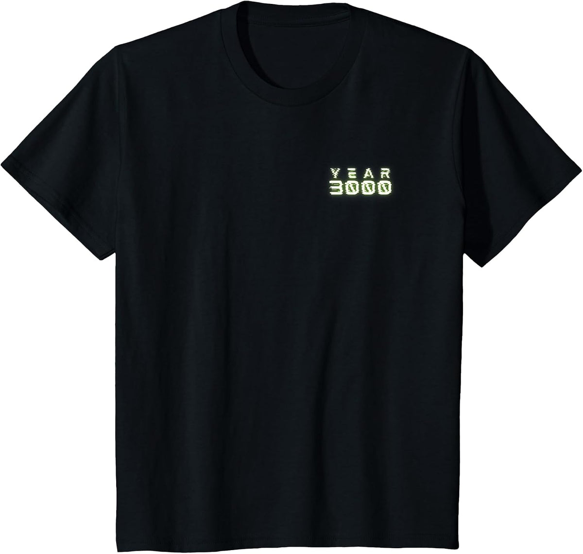 Year 3000 Future T-Shirt Cool Stylish and Creative Tee T-Shirt - Black