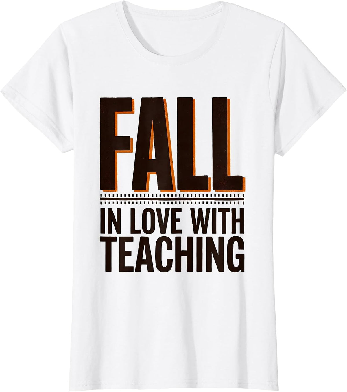 Fall In Love With Teaching Retro Teacher Fall Pride T-Shirt - White