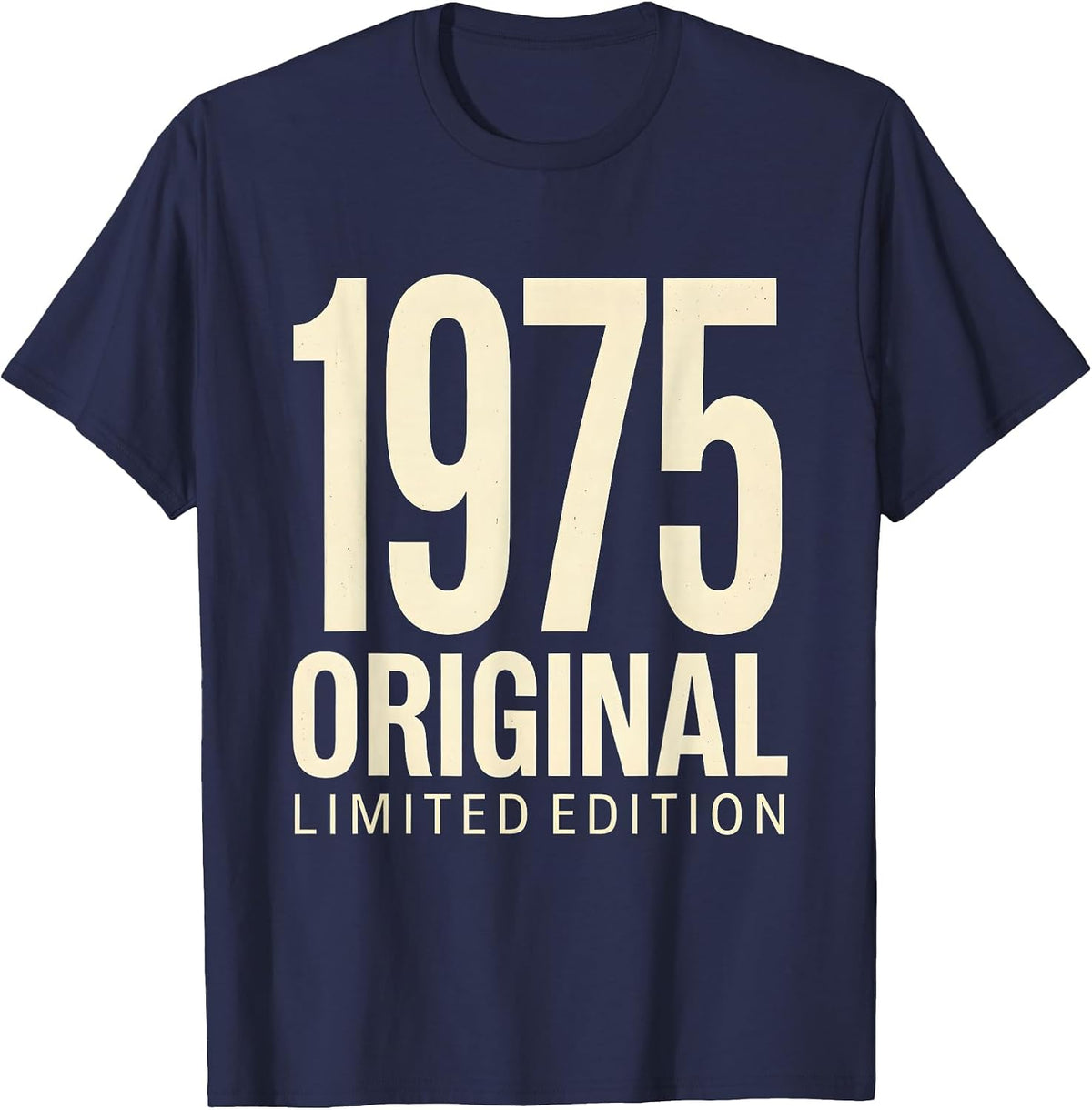 Vintage 1975 Original Limited Edition Men's Design T-Shirt - Navy Blue