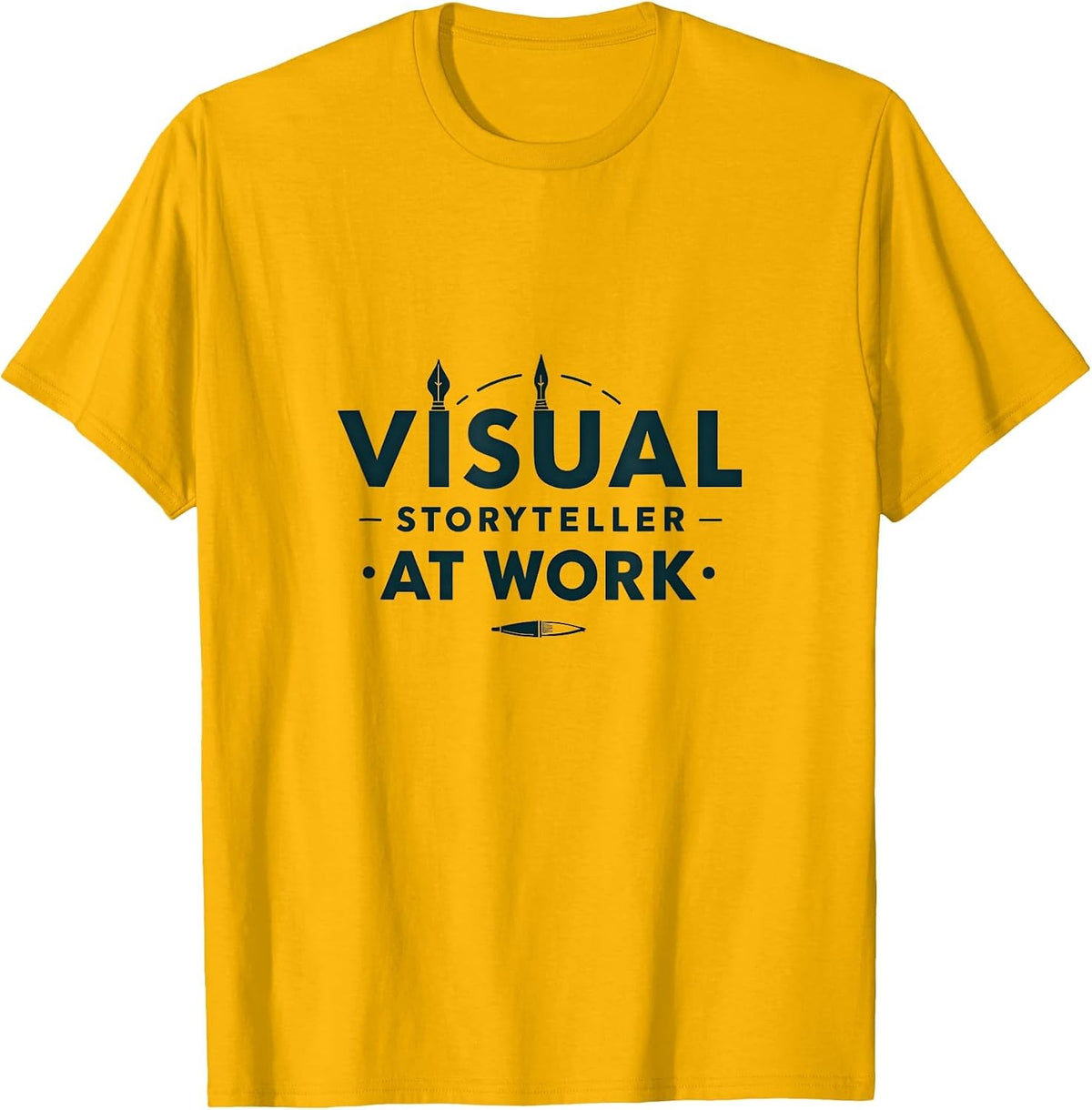 Visual Storyteller at Work Creative Designer T-Shirt - Golden Yellow
