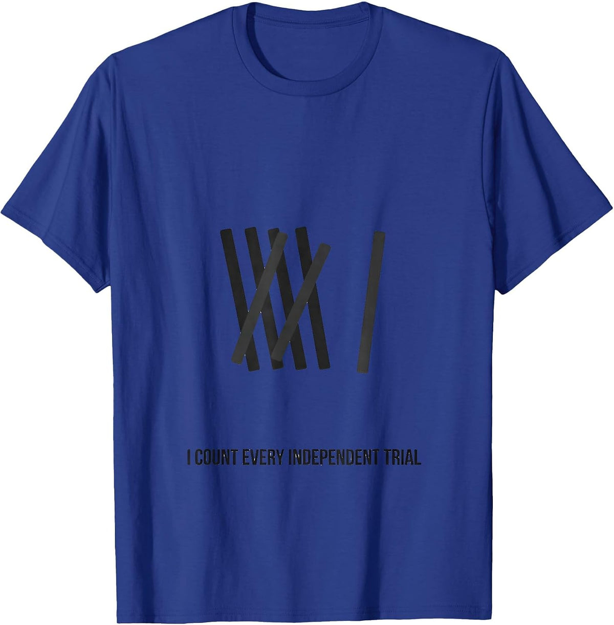 I Count Every Independent Trial Retro ABA Therapist RBT T-Shirt - Royal Blue