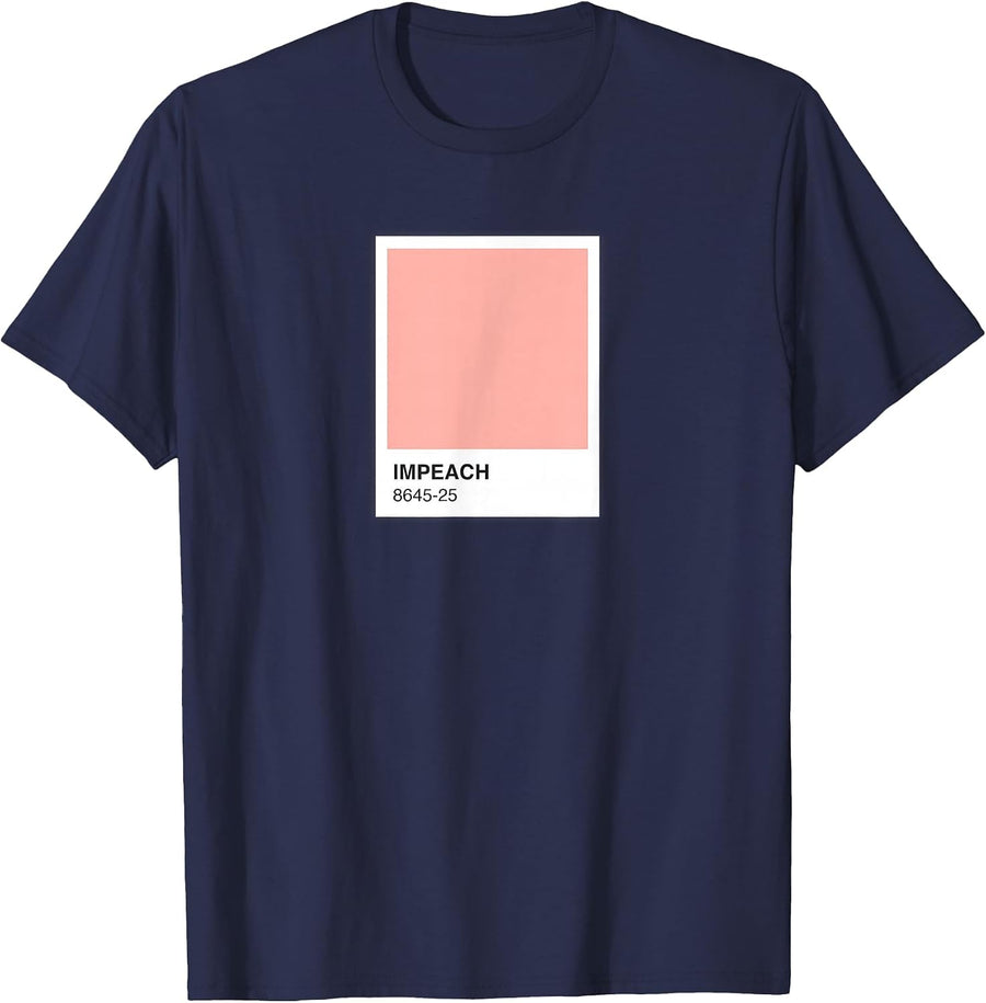 Subtle Anti Trump 8645 Graphic Designer Tshirt Color Swatch - Navy Blue