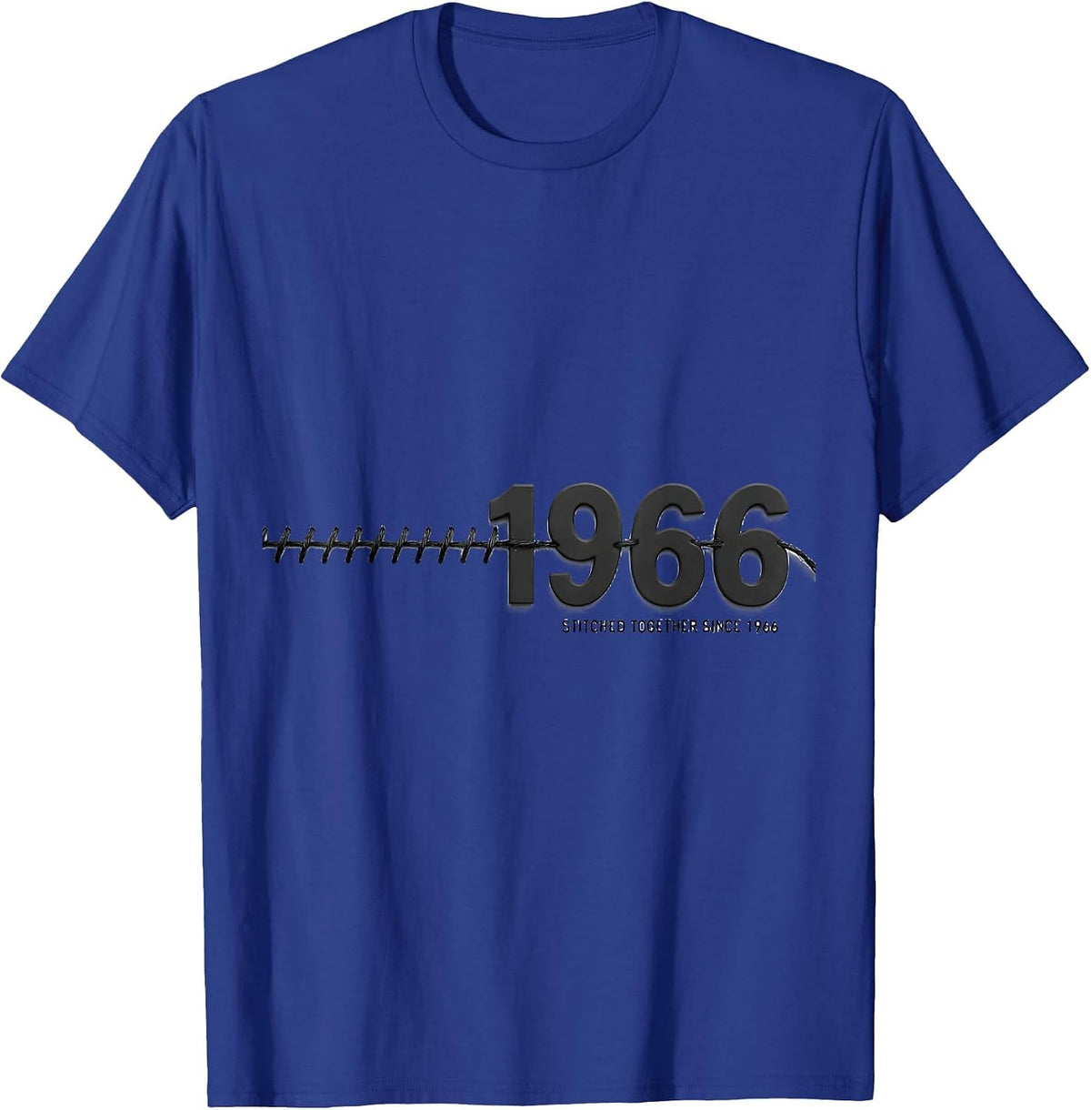 Men's Stitched Together Since 1966 Vintage Legends Born T-Shirt - Royal Blue
