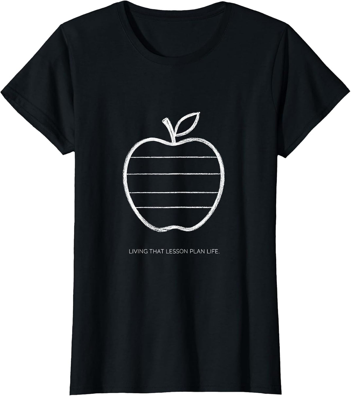 Living That Lesson Plan Life Middle School Teacher T-Shirt - Black