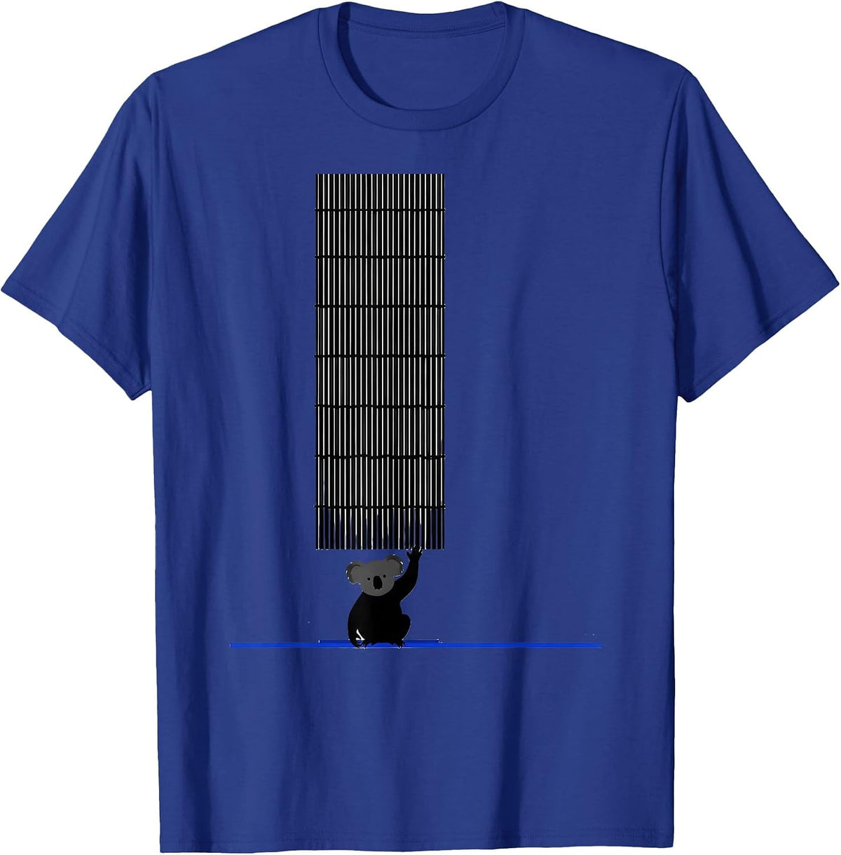 Koala Tick Tally Cute Animal Lover Humor T-Shirt - Royal Blue