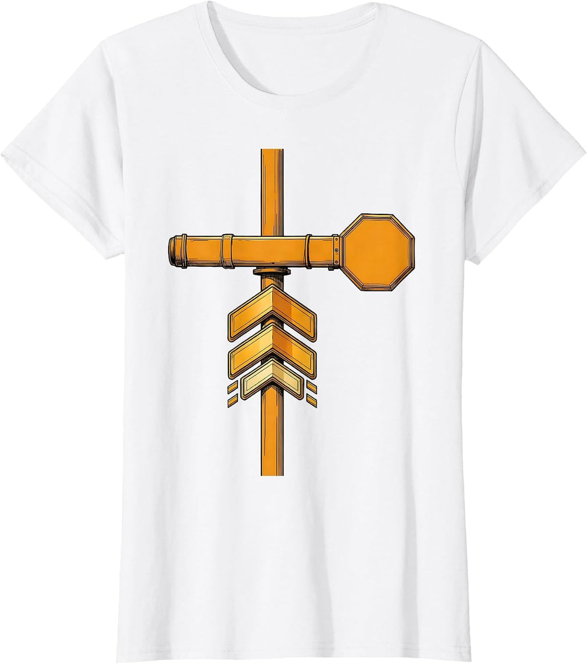 School Bus Stop Arm Transportation Squad Driver Humor T-Shirt - White