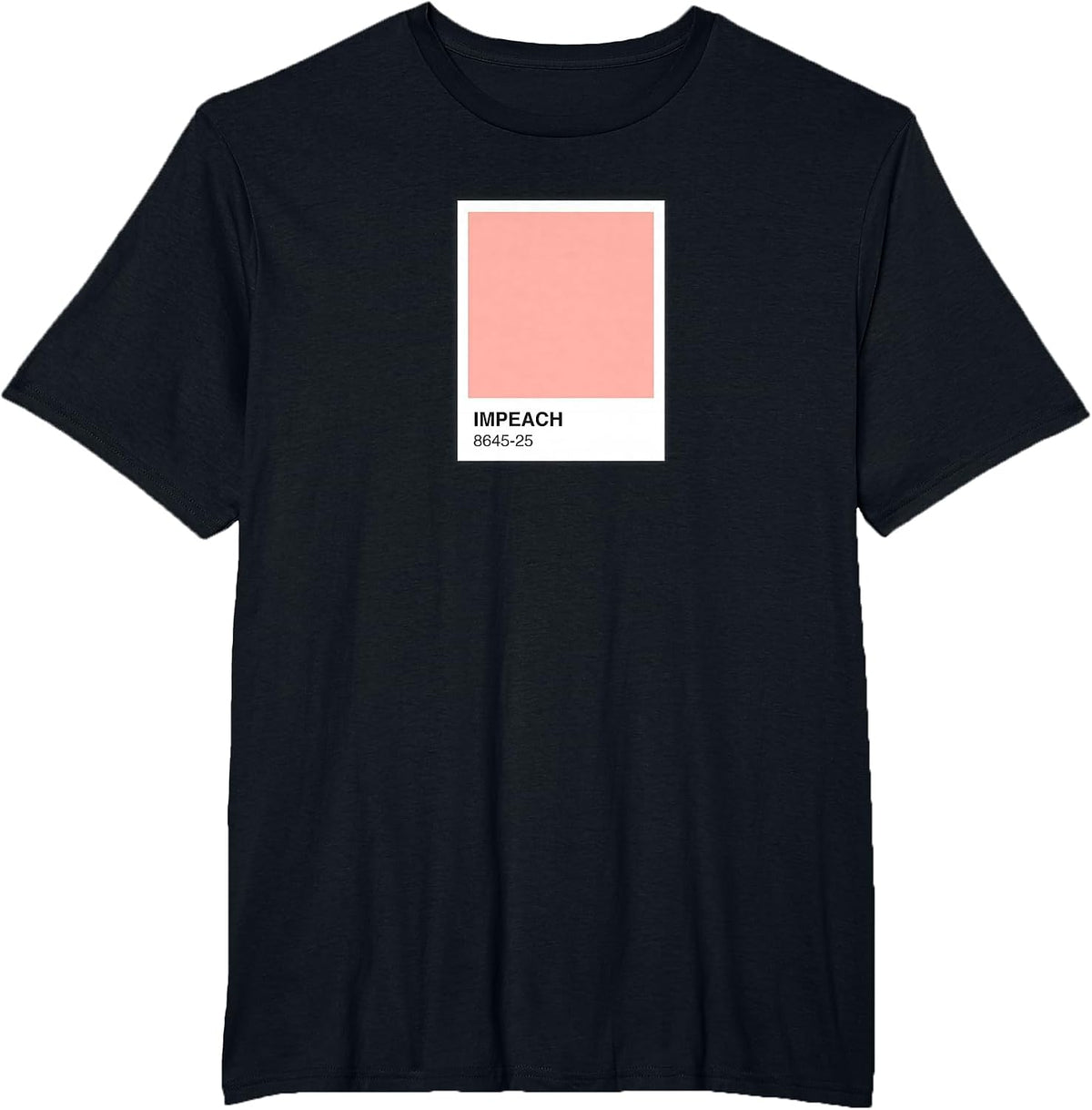 Subtle Anti Trump 8645 Graphic Designer Tshirt Color Swatch - Black