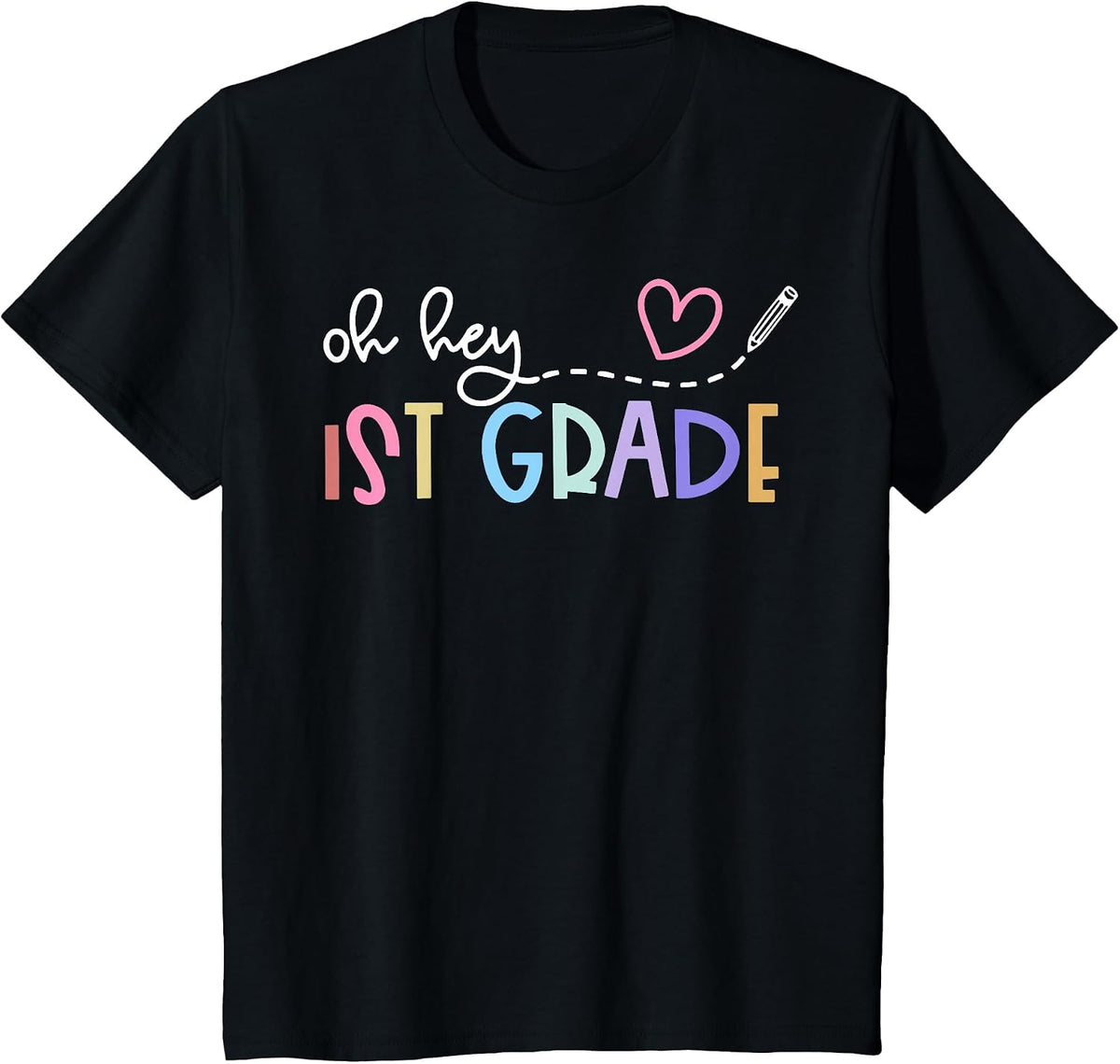 Back to School Oh Hey 1st Grade Teachers Women Student T-Shirt - Black
