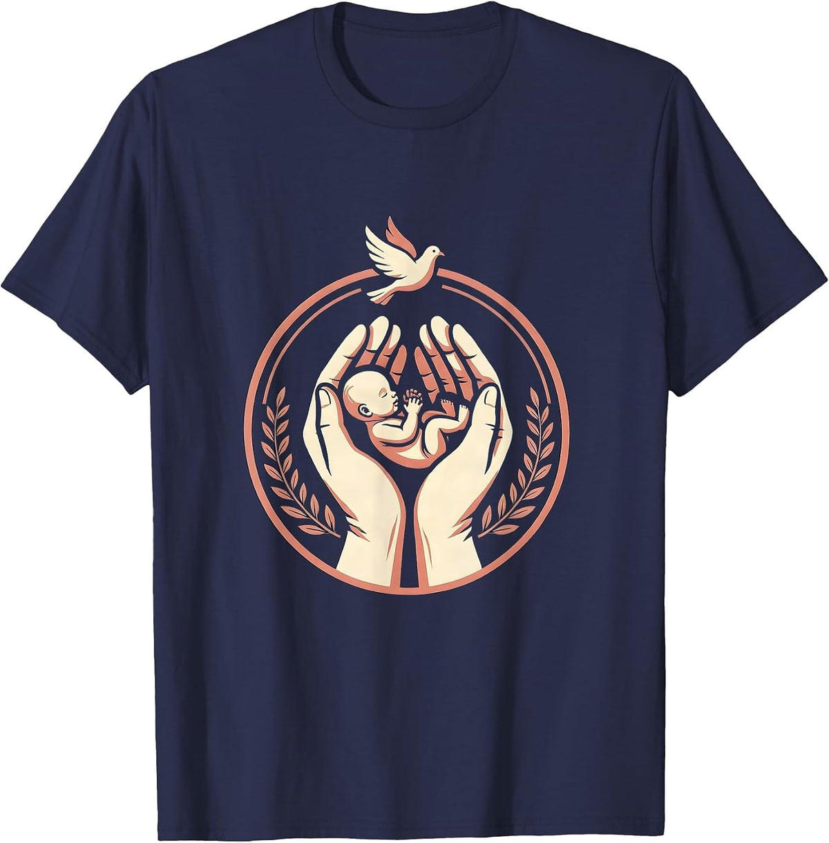 Premature Baby NICU Nursing Graphic Design T-Shirt - Navy Blue