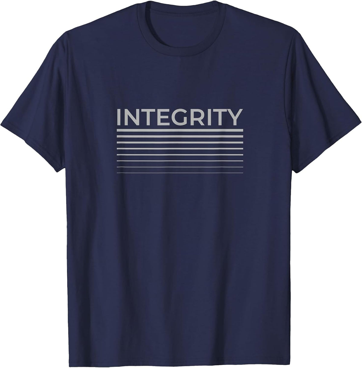 Integrity Modern Creative Iconic Innovative Designer Artwork T-Shirt - Navy Blue