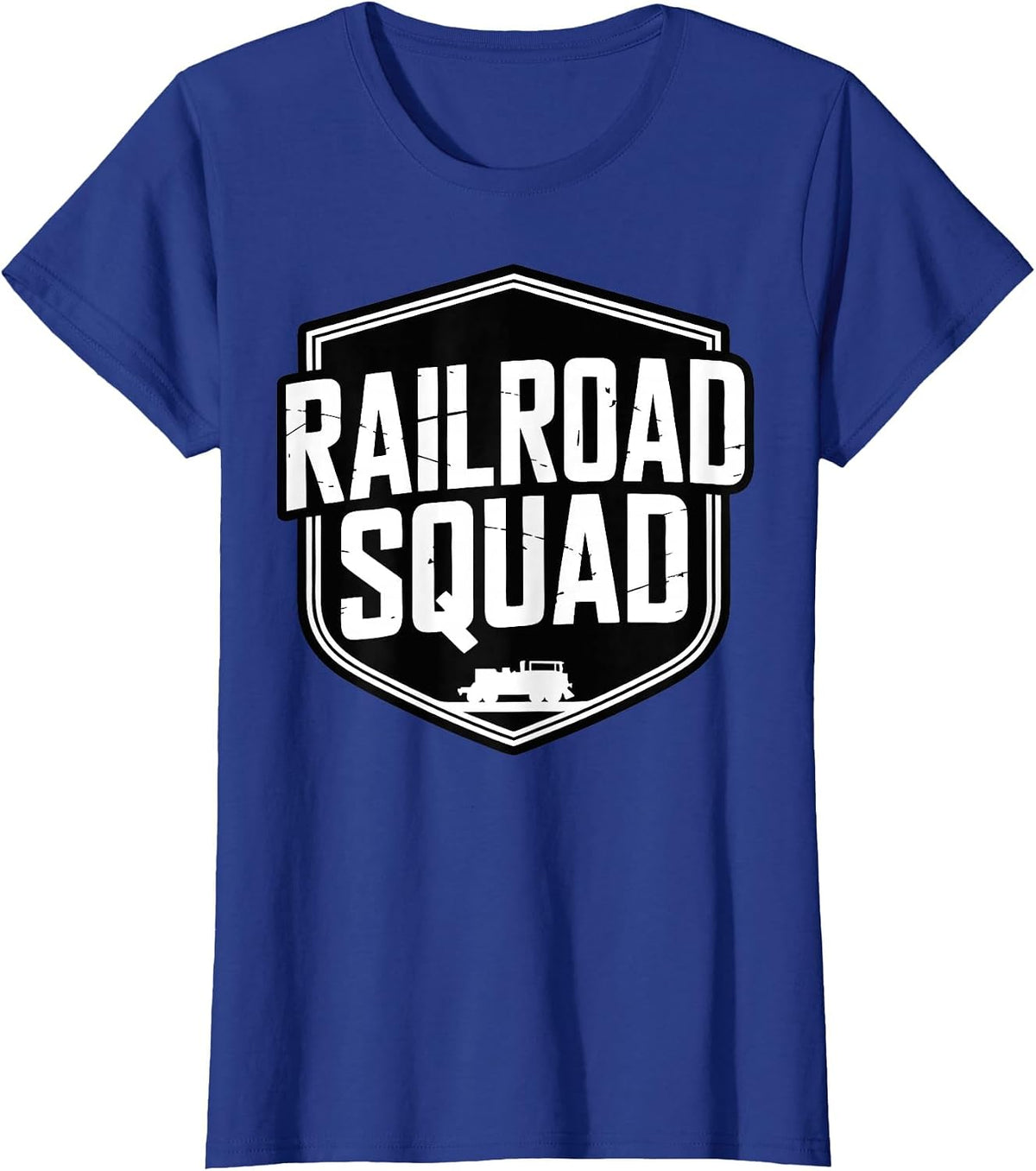Miniature Railroad Club Model Train T-Shirt - Royal Blue