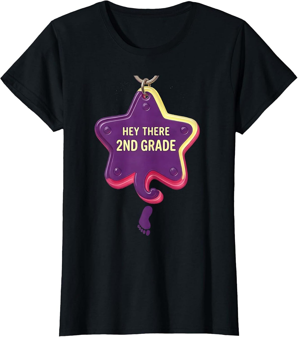 Hey There, 2nd Grade Funny Teacher Crew Back To School T-Shirt - Black
