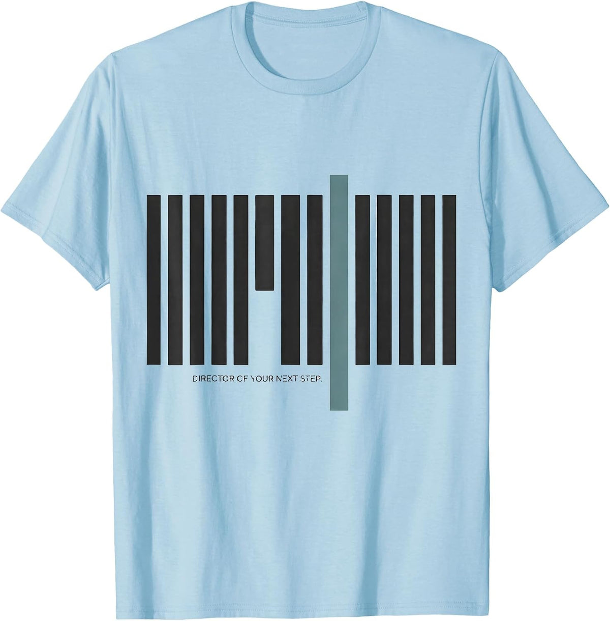 Men's Director Of Your Next Step Minimalist Physical Therapist T-Shirt - Baby Blue