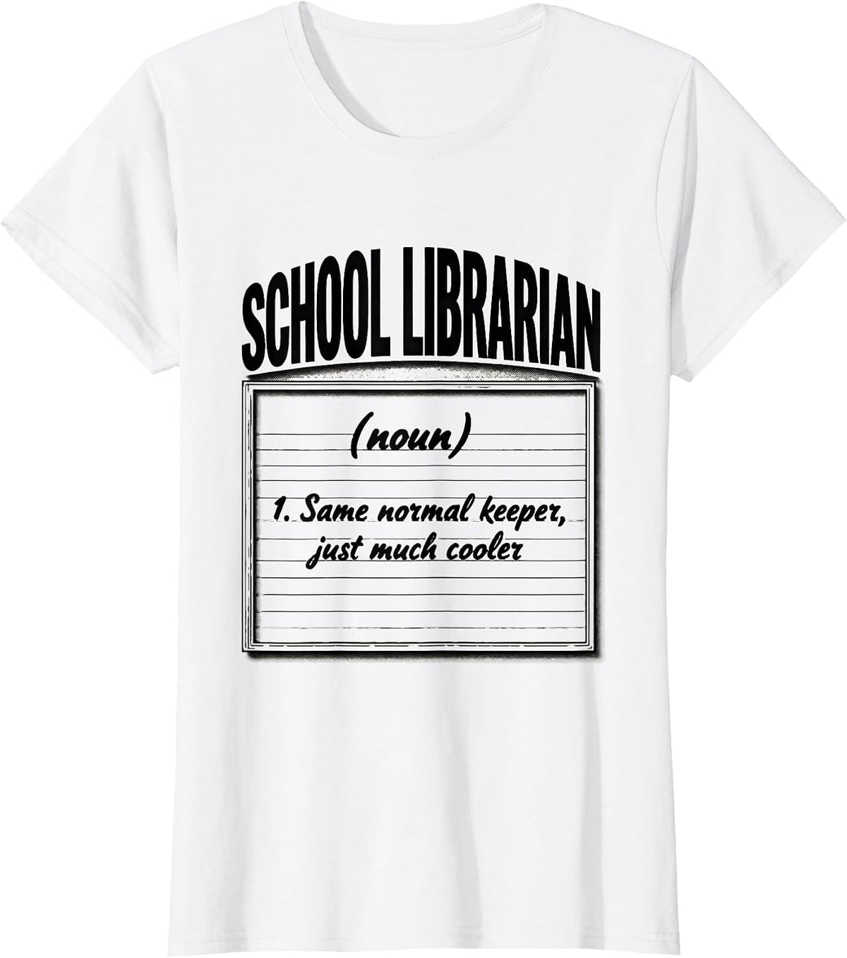 School Librarian Funny Teacher Back To School First Day T-Shirt - White