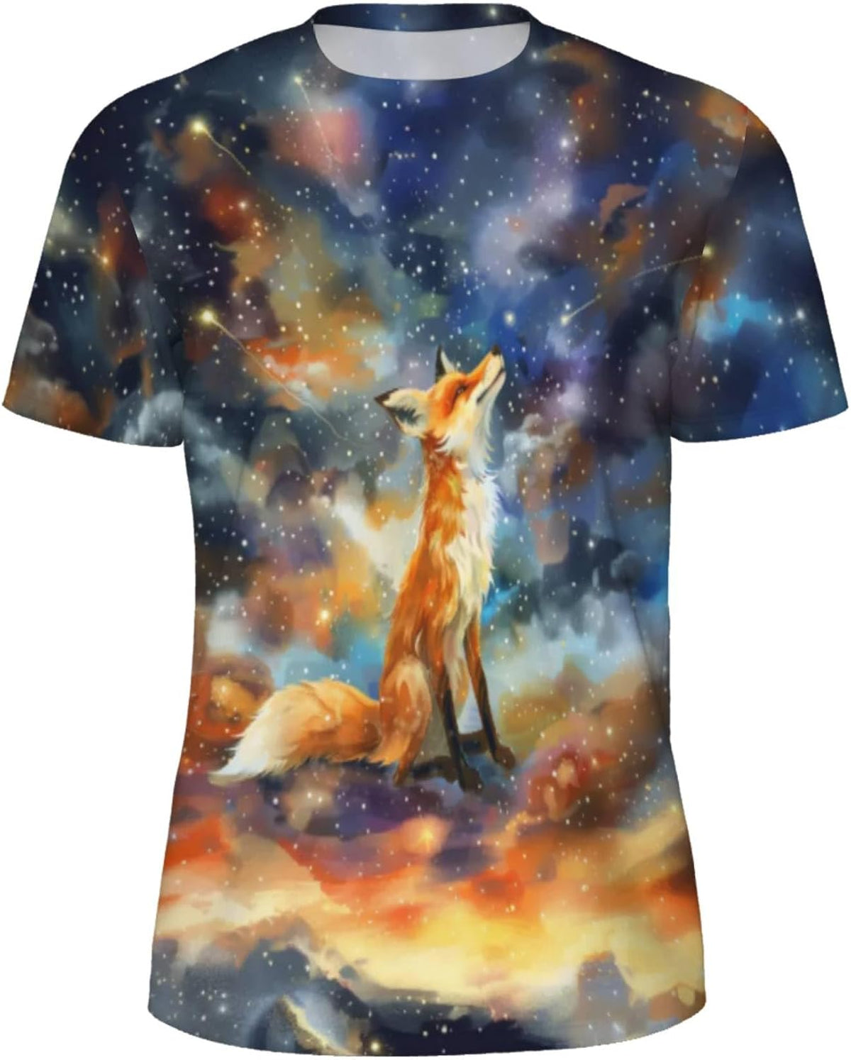 3D Pattern Printed T-Shirt Design Short Sleeve Tee Men's Graphic Top Casual Wear Cool Unique Gift - Fox1