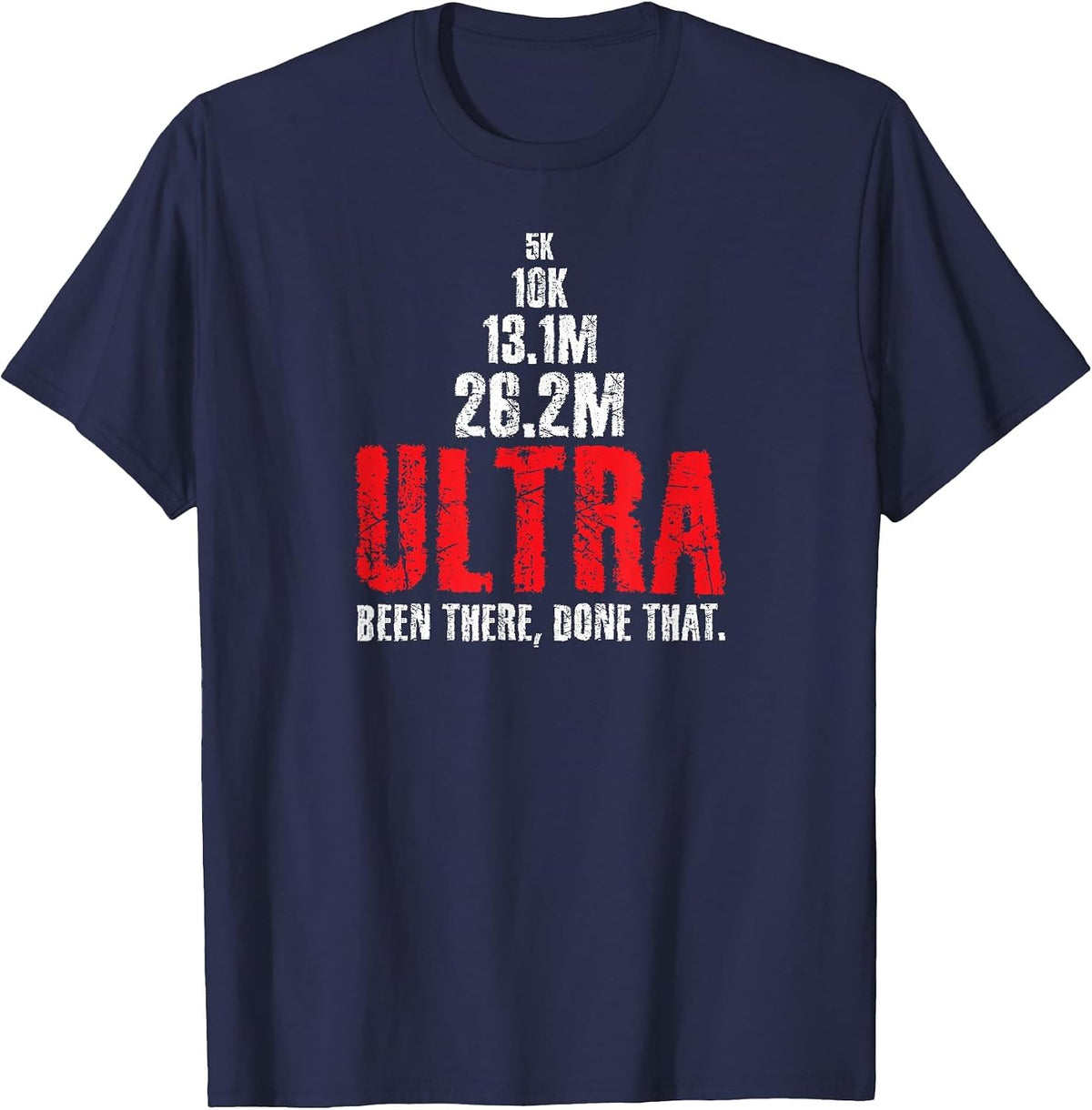 5k to Ultra Running Marathon Trail Runner t-Shirt T-Shirt - Navy Blue