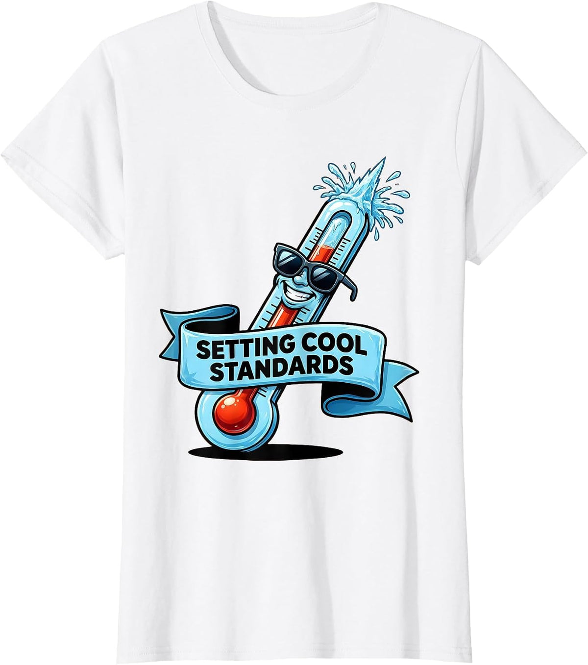 Setting Cool Standards Graphic Design T-Shirt - White