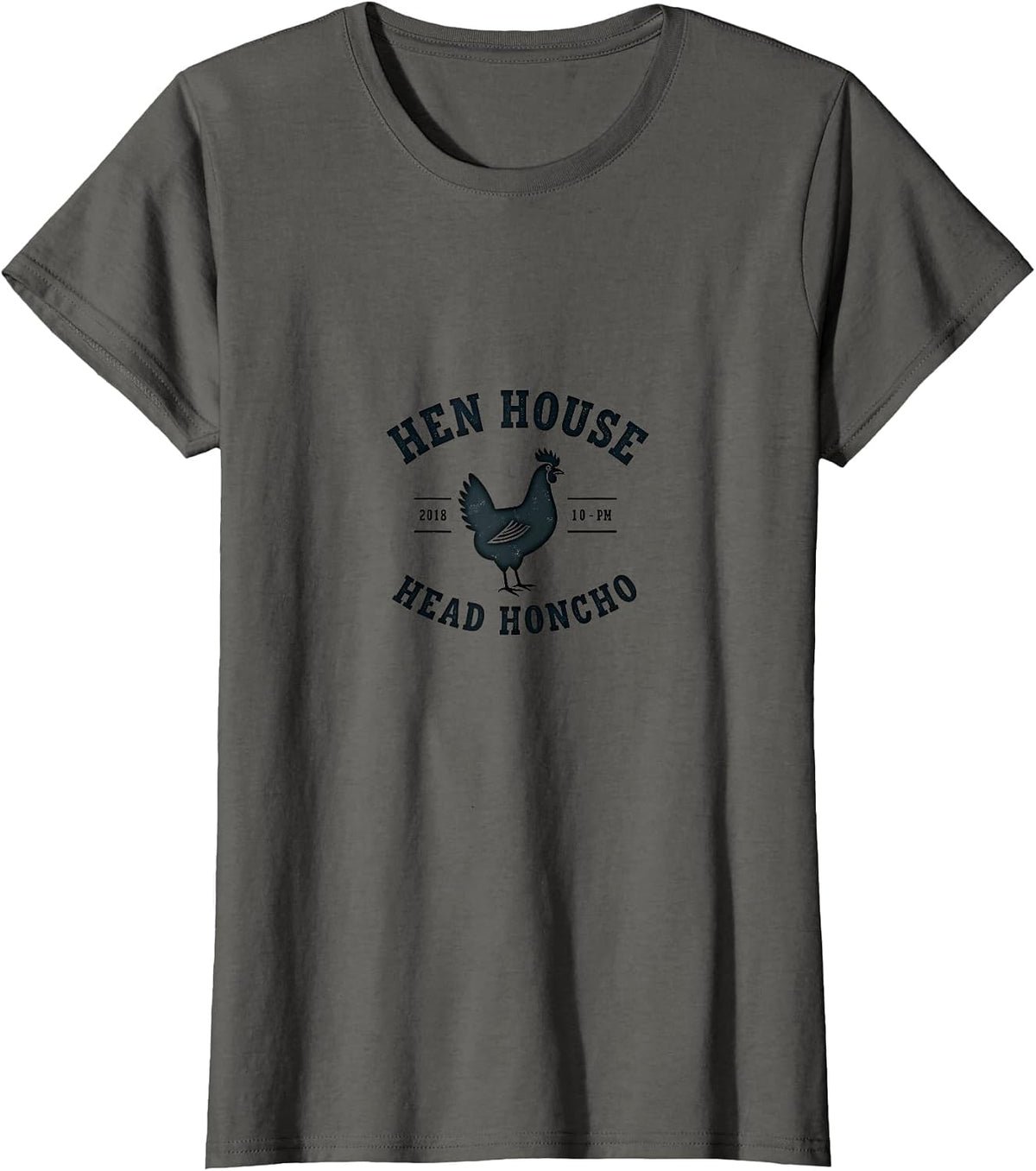 Mademark Chickens & Roosters T-Shirt - Asphalt Grey-hen House Head Honcho
