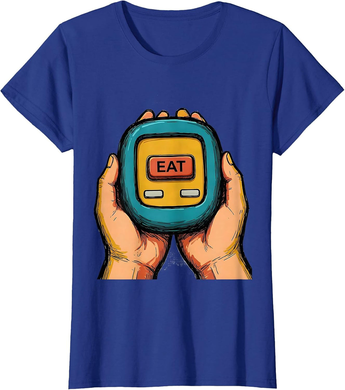 Women's Eat AAC SLP Speech Language Pathologist Communication T-Shirt - Royal Blue