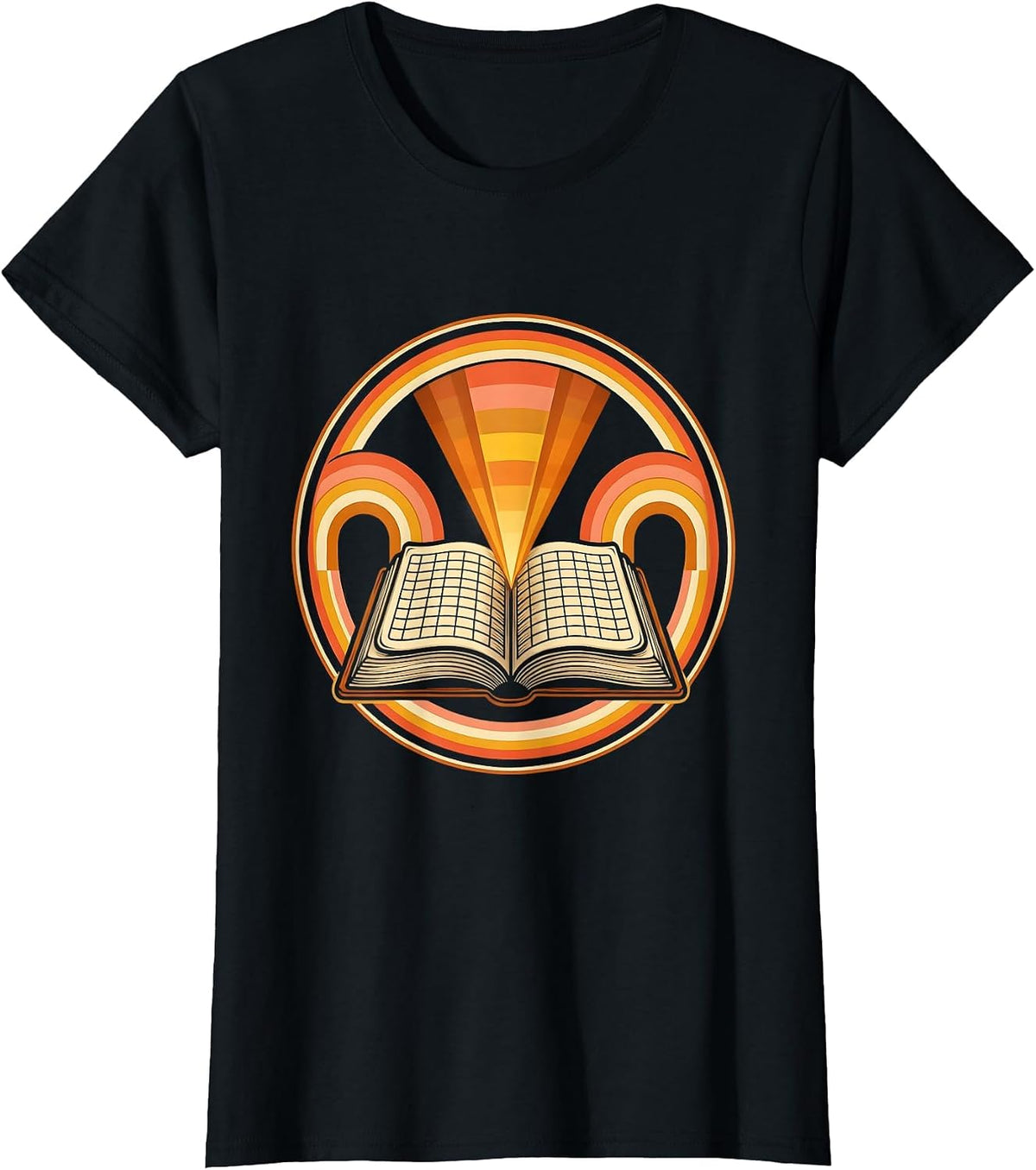 Middle School Teacher Gradebook Spotlight Graphic T-Shirt - Black