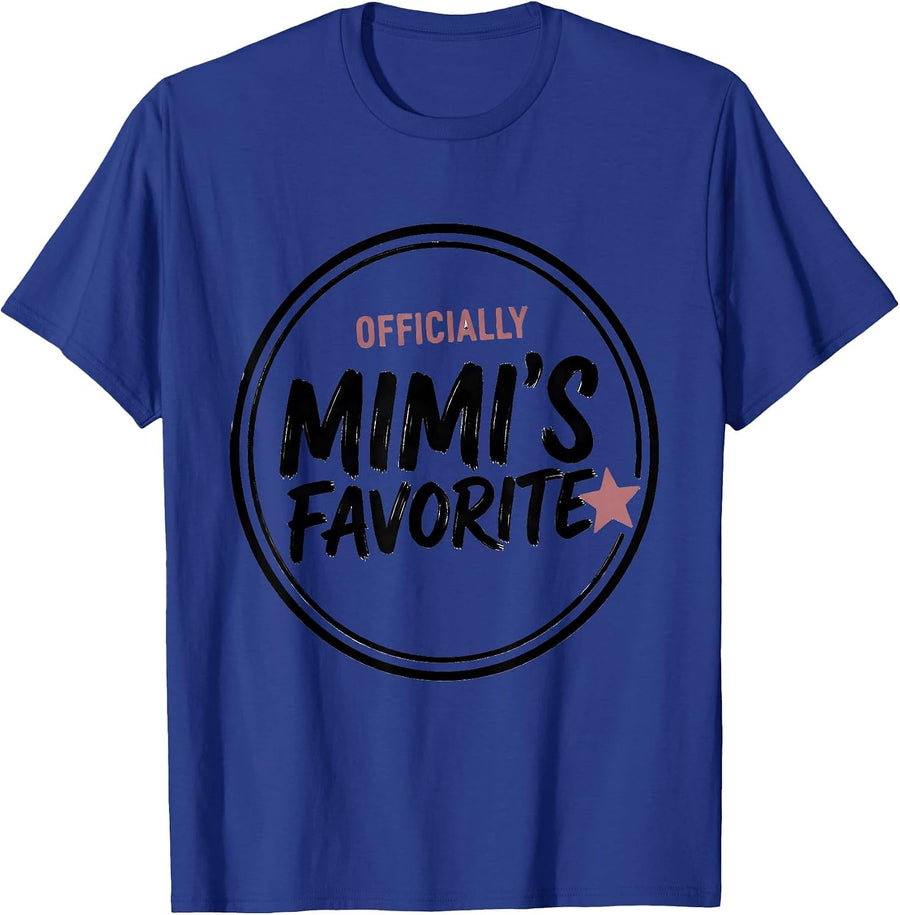Officially Mimi's Favorite Sentimental Grandma Gift T-Shirt - Royal Blue