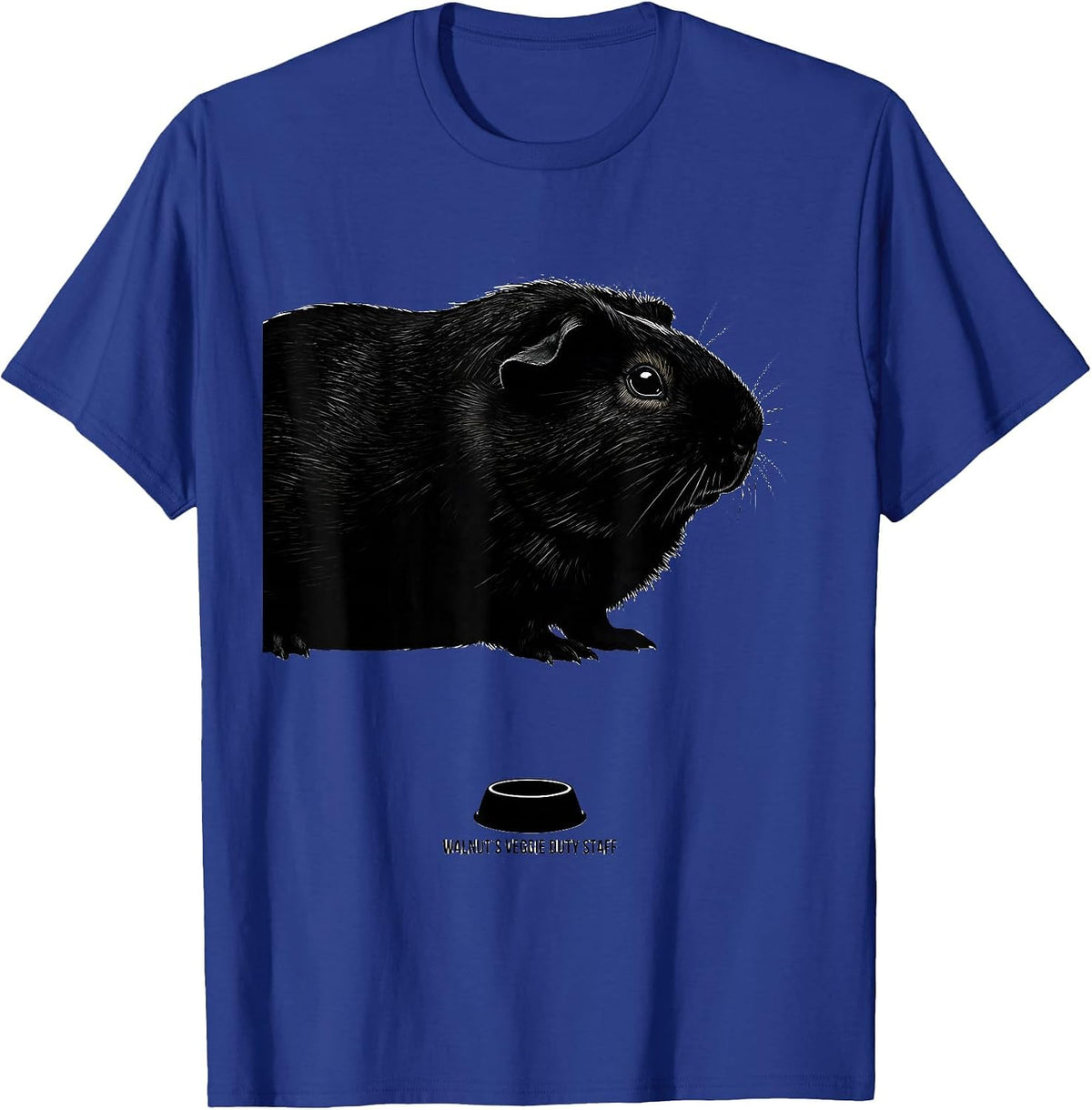Men's Walnut's Veggie Duty Staff Funny Guinea Pig Pet Lover Gift T-Shirt - Royal Blue