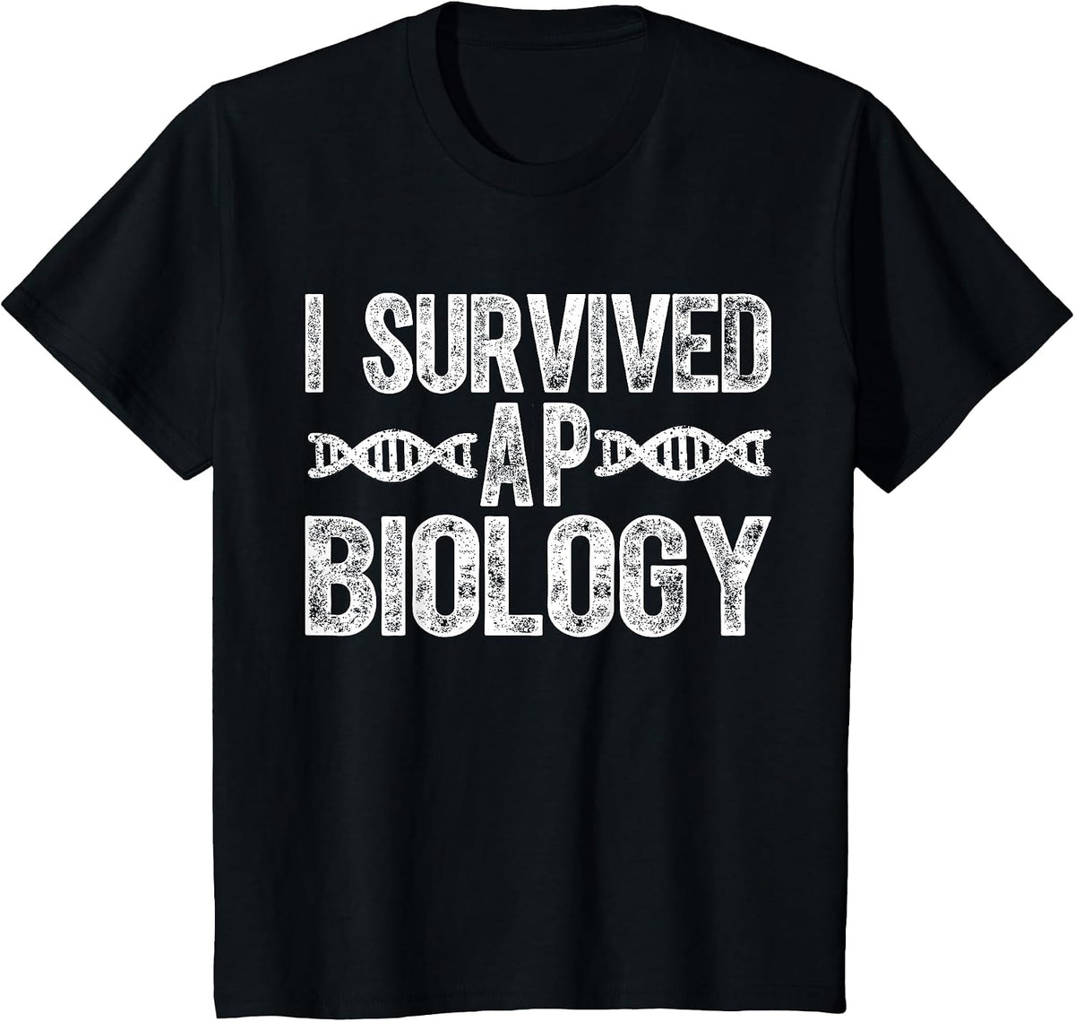 I Survived AP Biology AP Bio Exam Last Day of School T-Shirt - Black