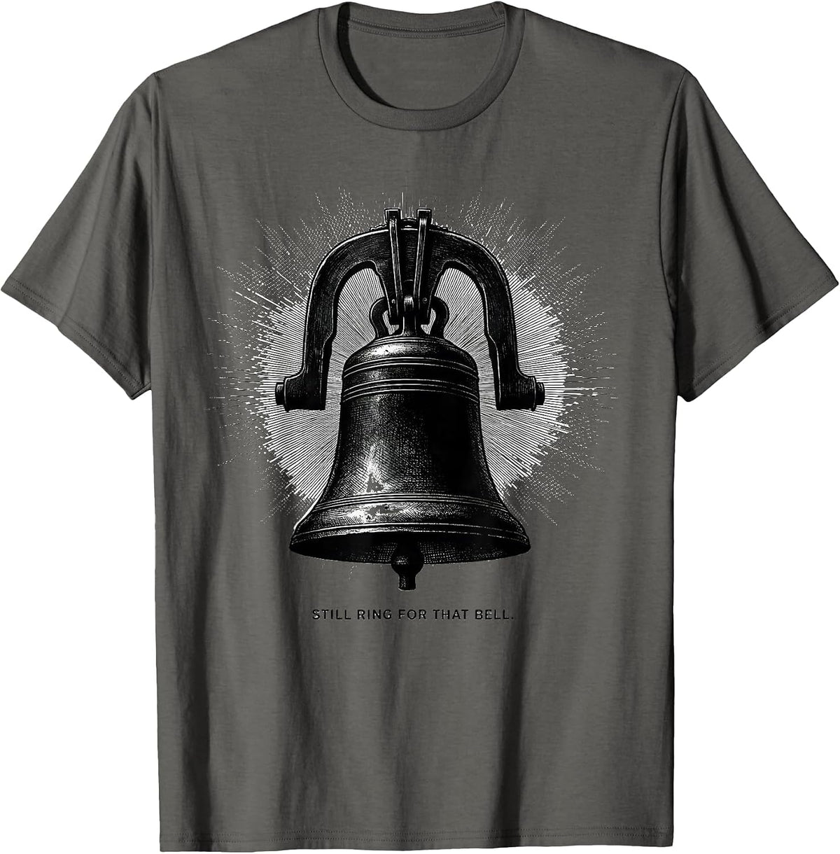 Still Ring For That Bell Funny Train Lover Model Railroad T-Shirt - Asphalt Grey