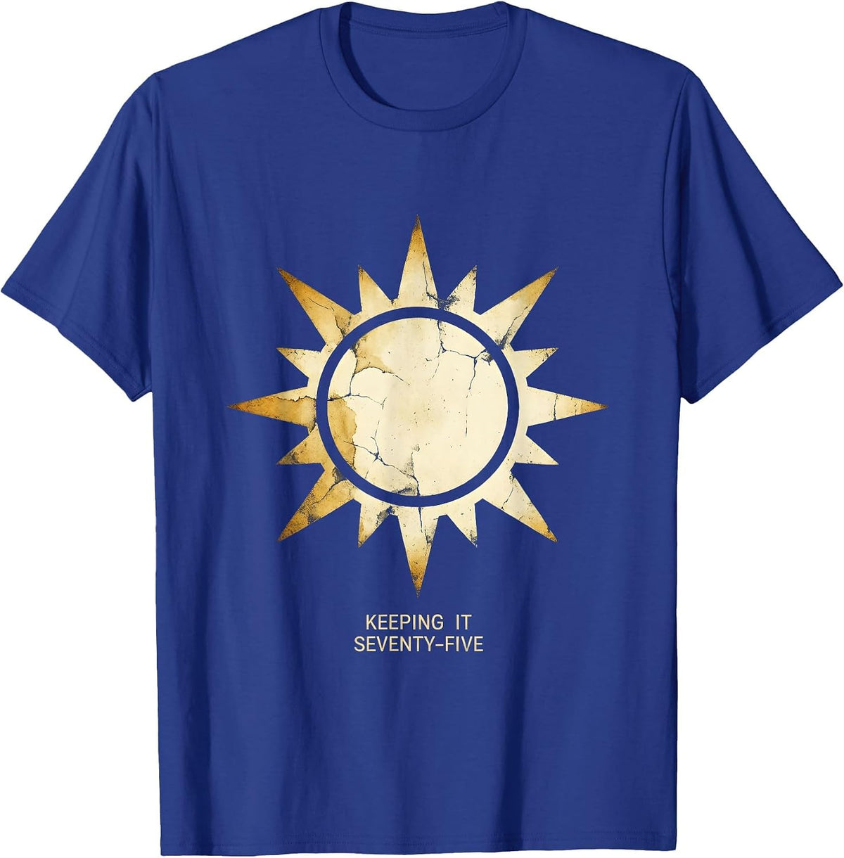 Keeping It Seventy-Five Retro 1975 Design T-Shirt - Royal Blue