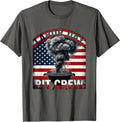 Labor Day Pit Crew Funny BBQ Dad Grill Master T-Shirt - Asphalt Grey