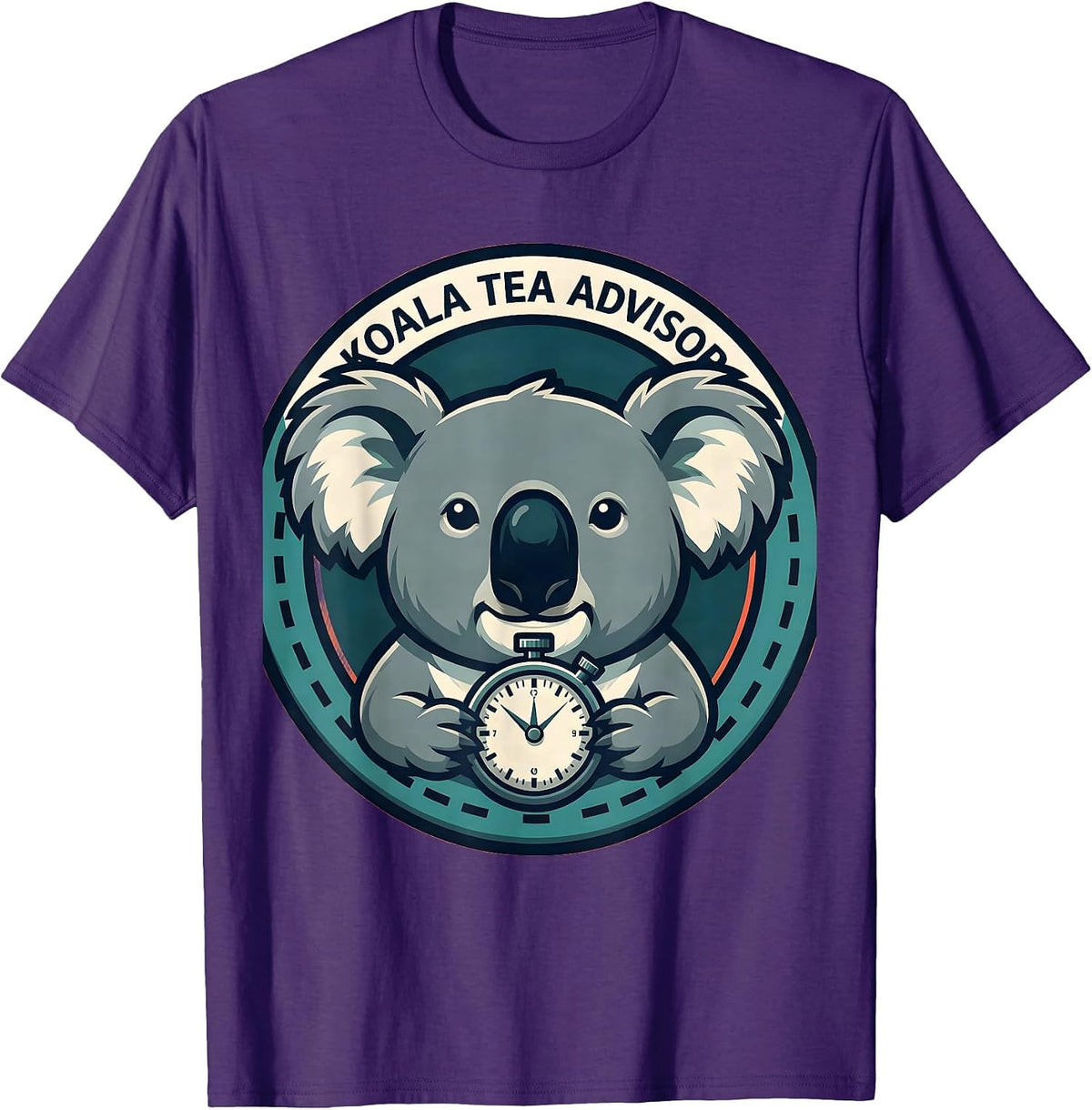 Men's Koala Tea Advisor Funny Koala Lover Cute Animal Humor T-Shirt - Purple