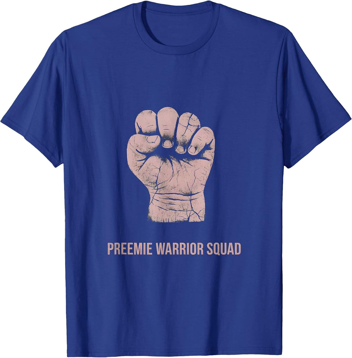Men's Preemie Warrior Squad NICU Nurse Design T-Shirt - Royal Blue